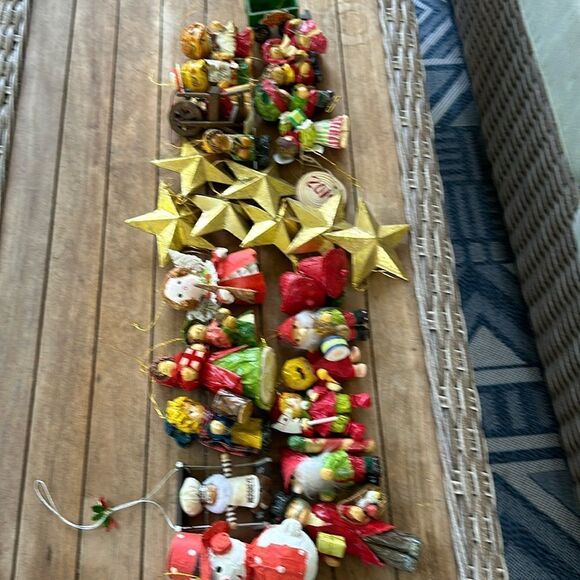 Handmade Whimsical MCM 29 Vintage Christmas Ornaments Decor Bundle - Picture 1 of 6
